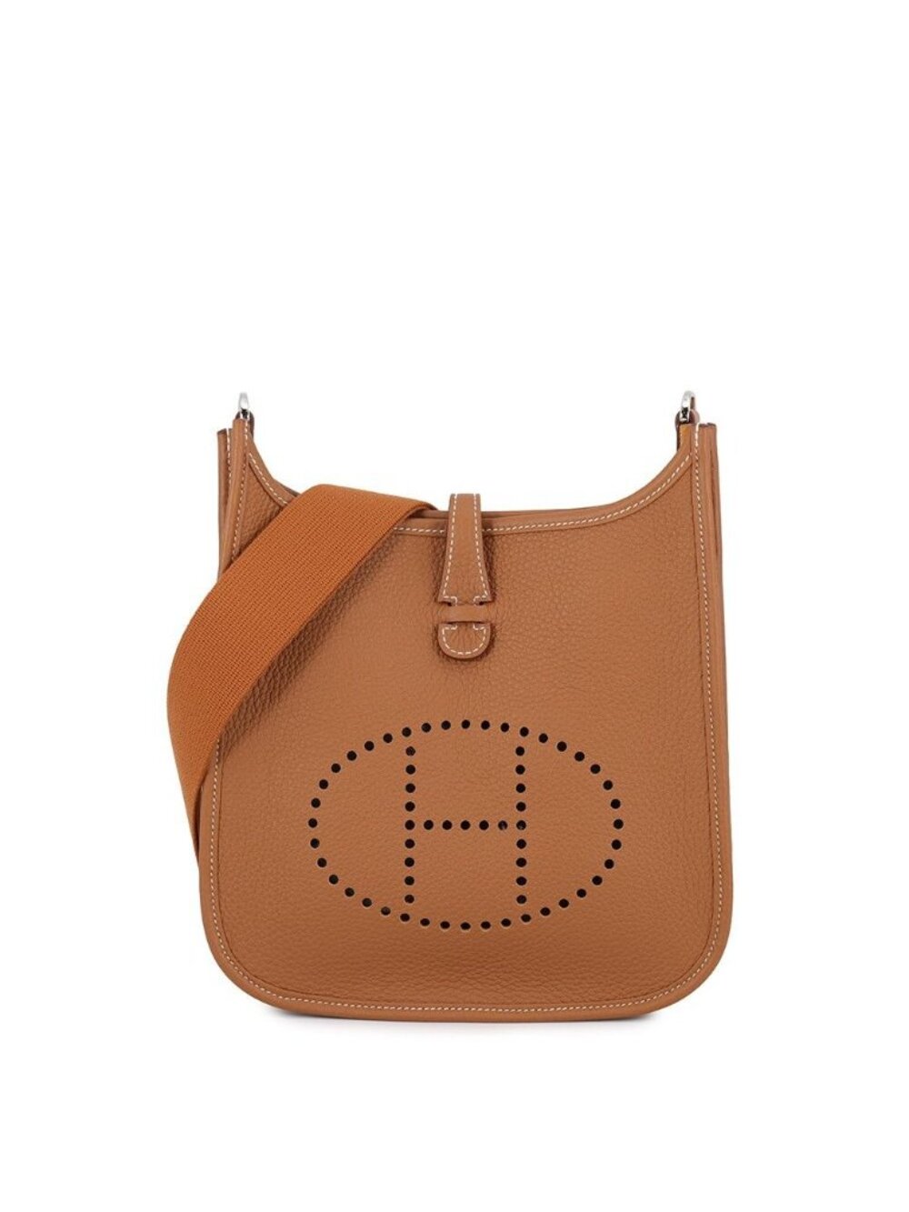 Hermes Shoulder Bag Evelyne 3 23 Gold Silver Taurillon Clemence